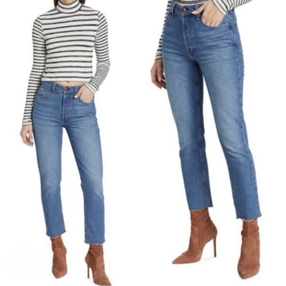 R&B High Rise Cigarette Jeans